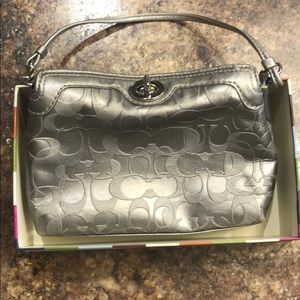 Coach Silver Clutch